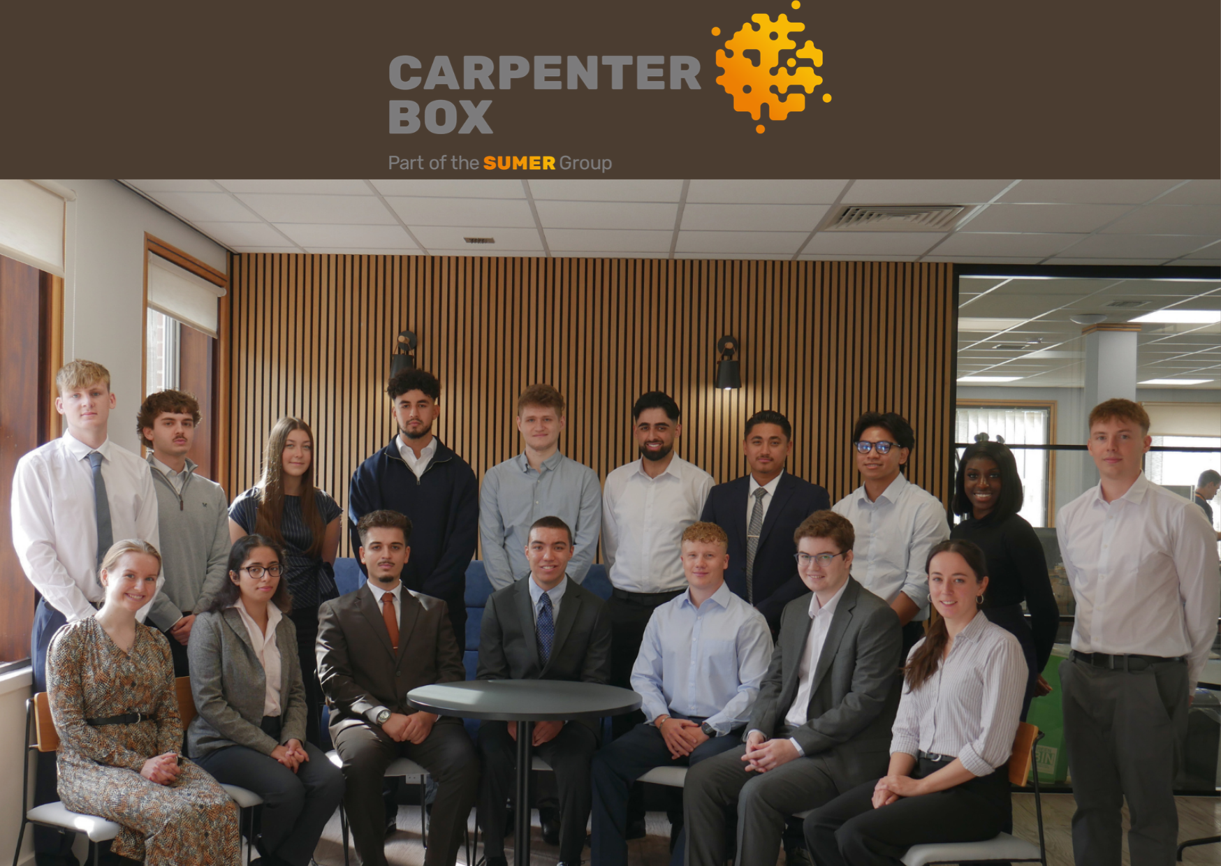 Eight young people join Carpenter Box in Worthing as it welcomes 20 new starters through its associate and placement programmes  