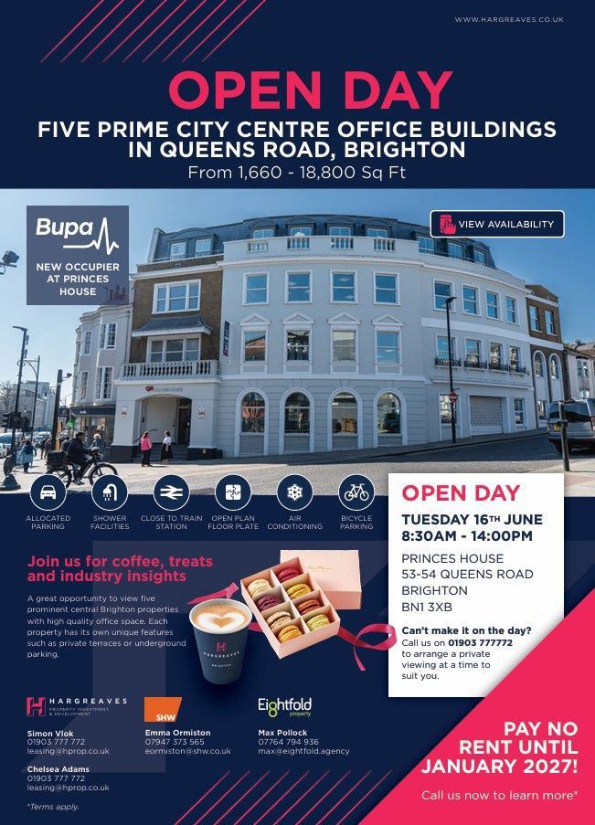 Hargreaves Open Day Event - Prime City Centre Space in Brighton